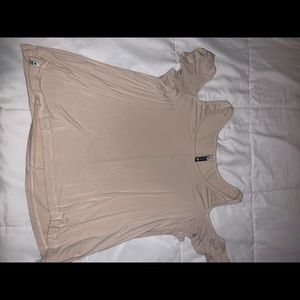 Off the shoulder nude top
